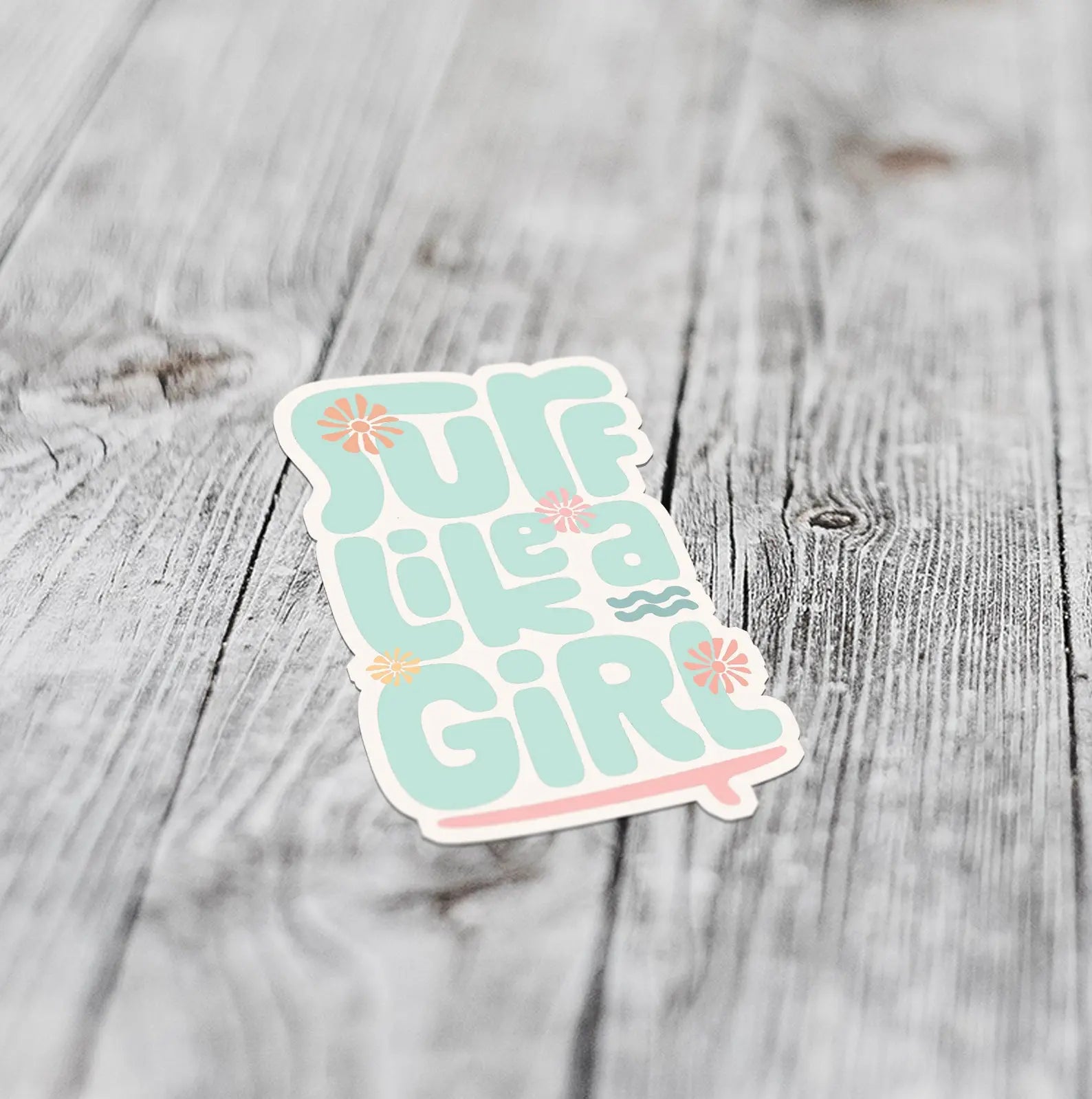 Surf Like A Girl | Small Sticker Sunshine + Saltwater