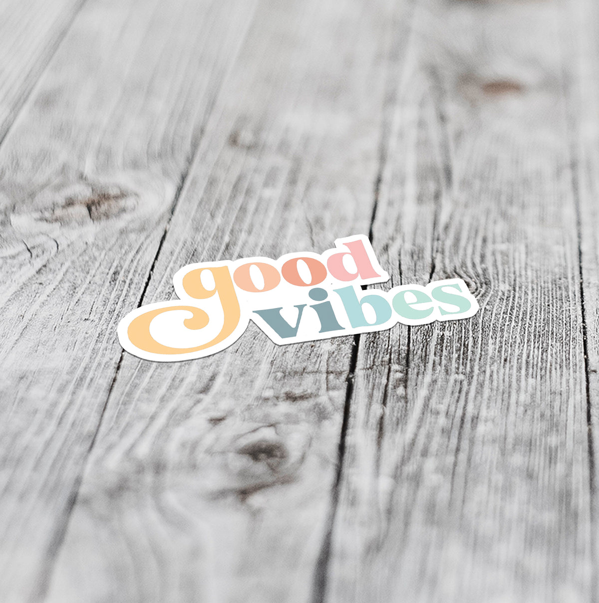 good vibes sticker for good vibes greeting card