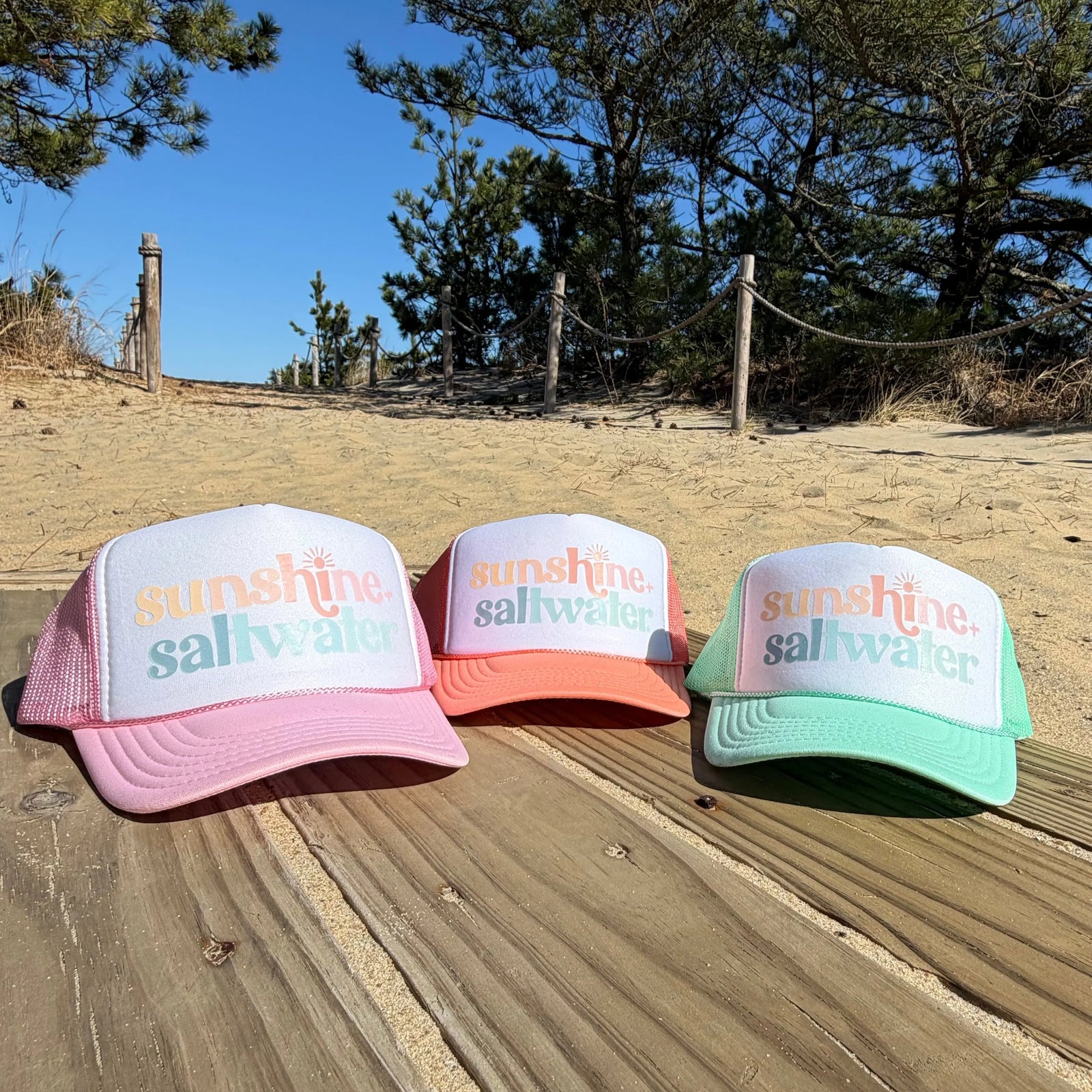 Sunshine + Saltwater Trucker Hats