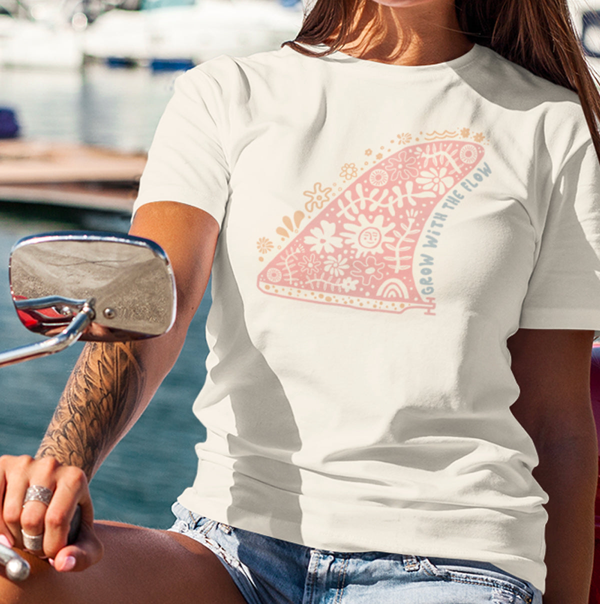 SurFIN: Grow With The Flow | Wave-Washed T-Shirt