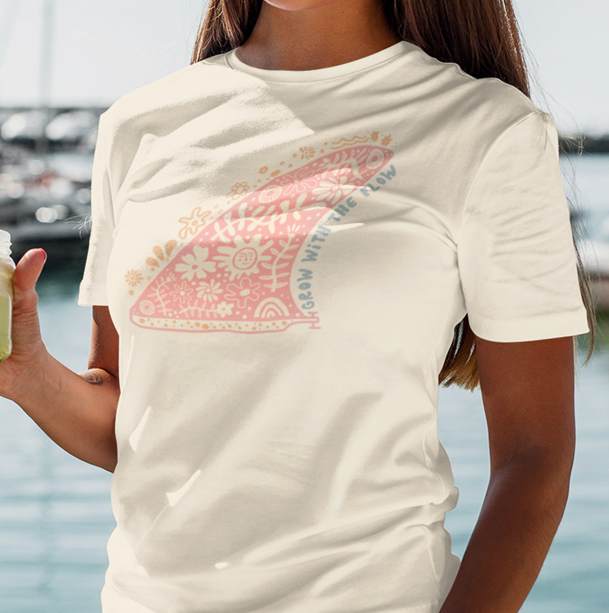 SurFIN: Grow With The Flow | Wave-Washed T-Shirt