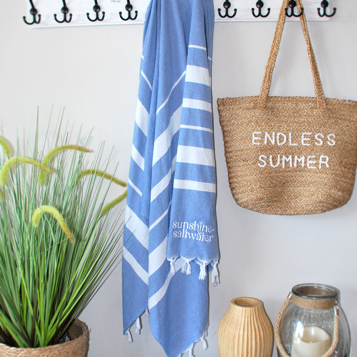 Sunshine + Stripes Quick Dry Beach Towel - Sunshine + Saltwater