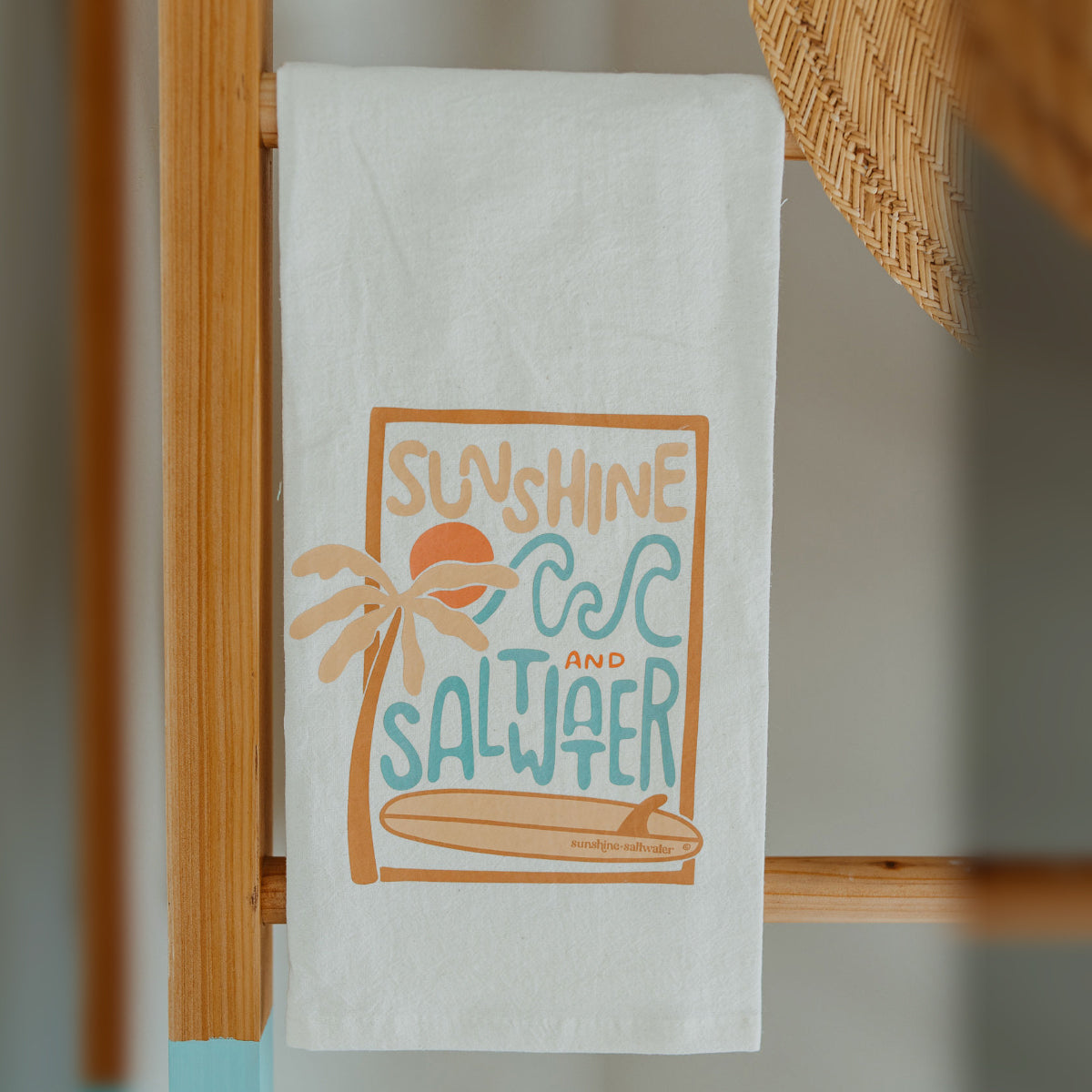Palm Sunshine + Saltwater | Hand Towel