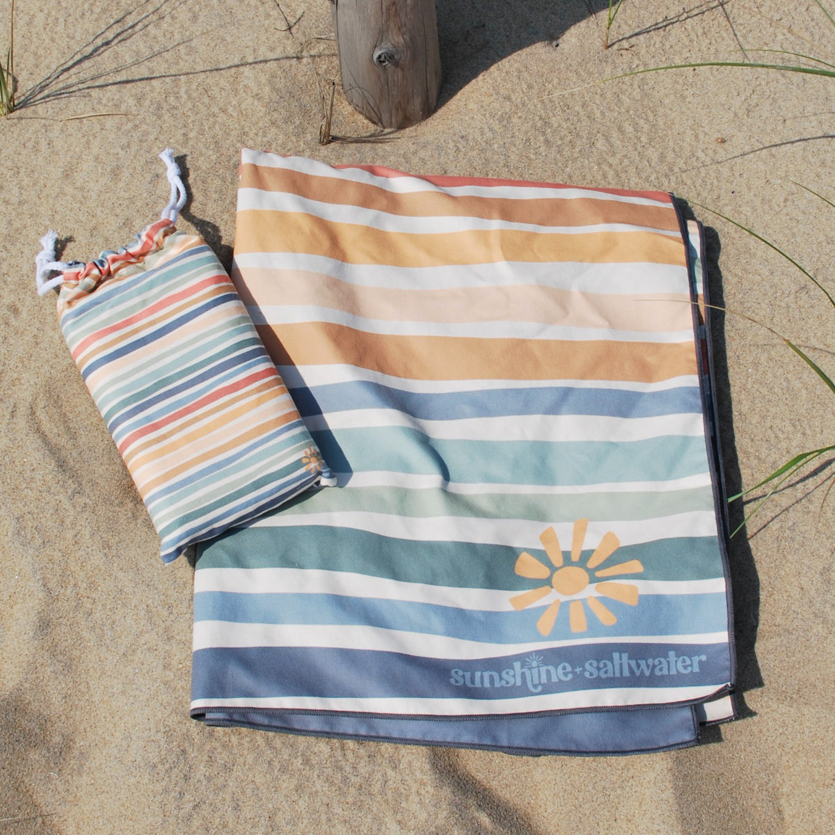 Sunshine + Stripes | Quick Dry Beach Towel