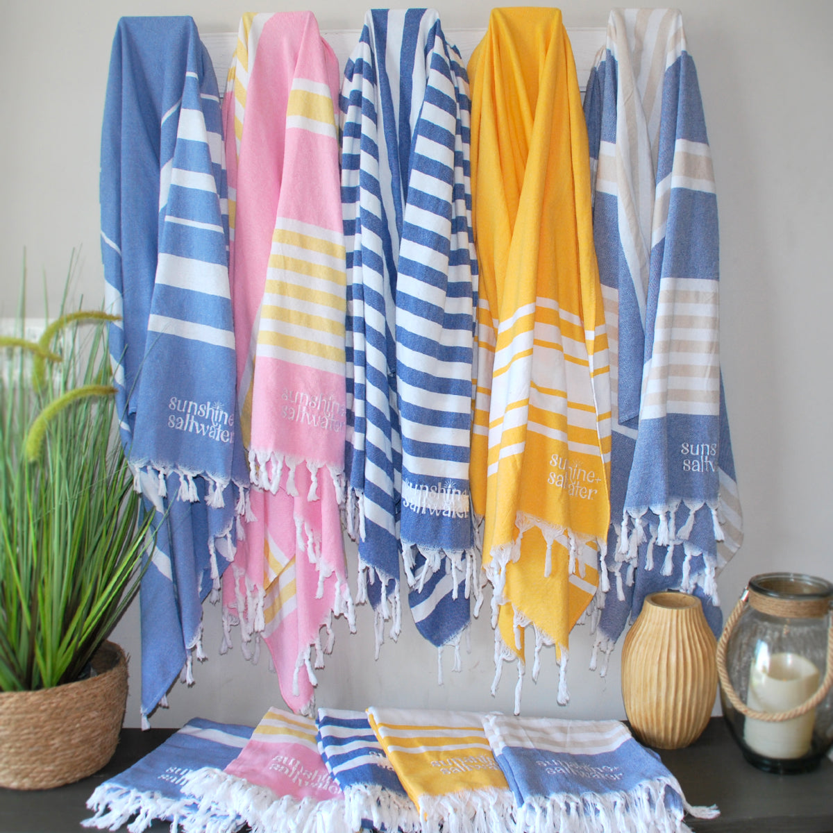 Zebrine Turkish Bath Towel, Travel Peshtemal / Sarong Cotton