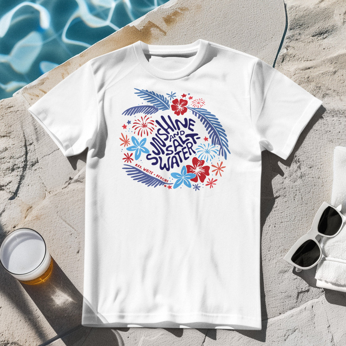 Red, White + Beachy ❤️🤍💙 | Coastal Comfort T-Shirt