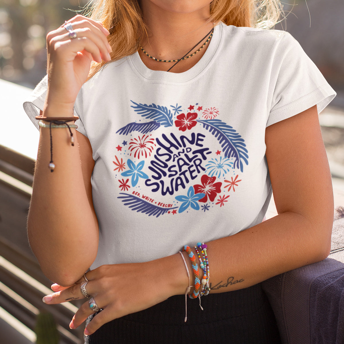 Red, White + Beachy ❤️🤍💙 | Coastal Comfort T-Shirt