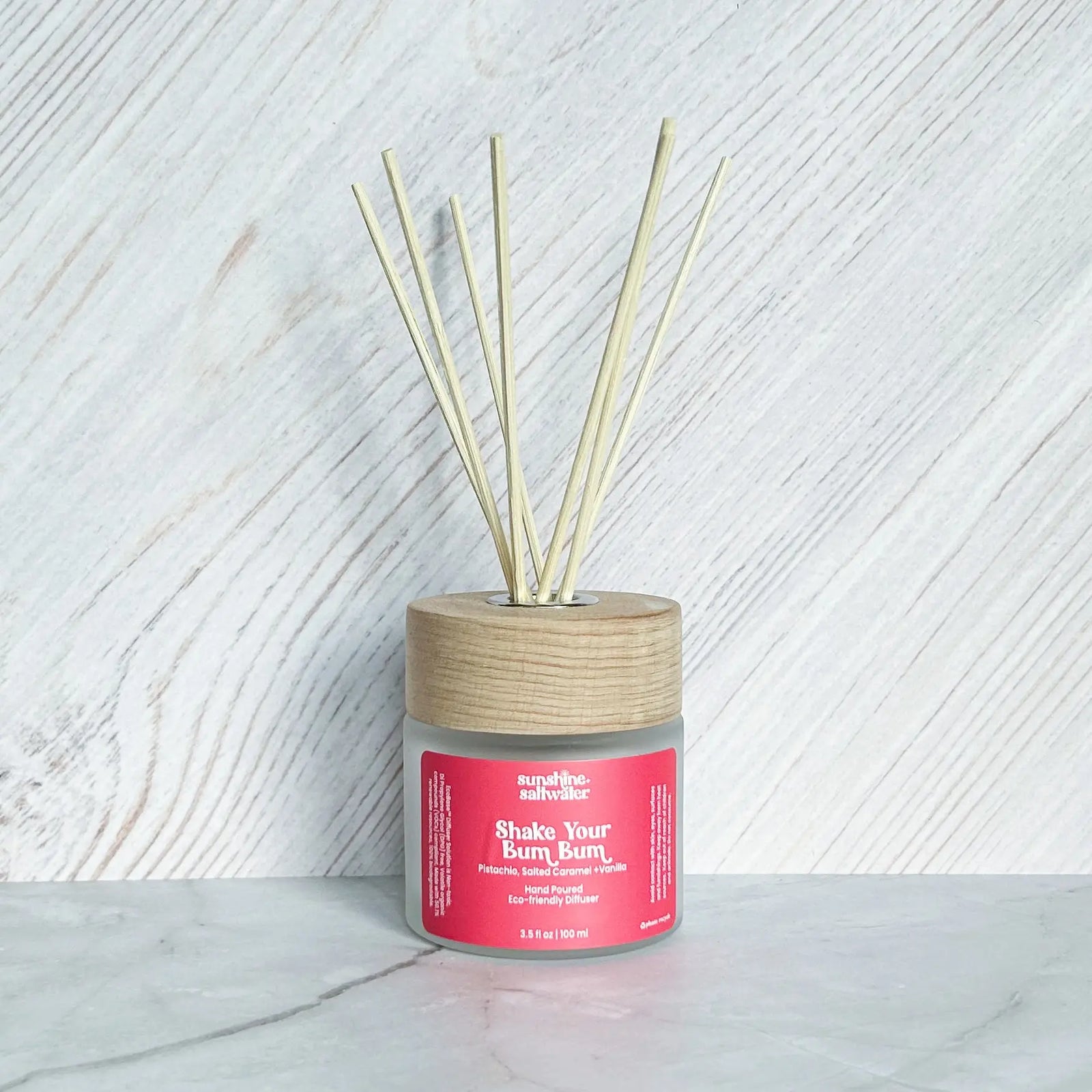 vanilla reed diffuser with shake your bum bum scent