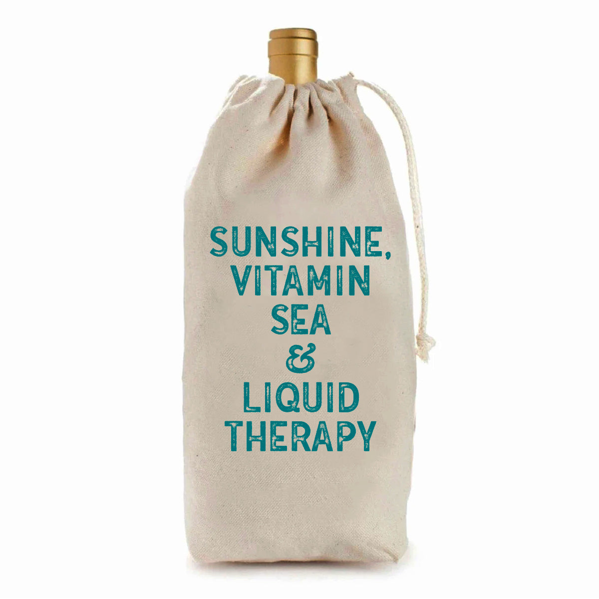 Wine Bag Drawcord | Sunshine, Vitamin Sea &amp; Liquid Therapy