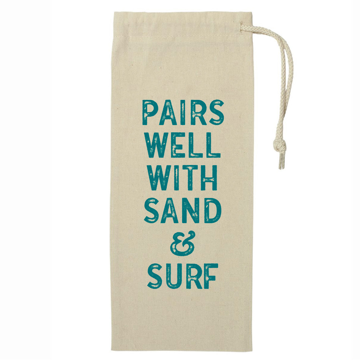 Wine Bag Drawcord | Pairs Well With Sand &amp; Surf