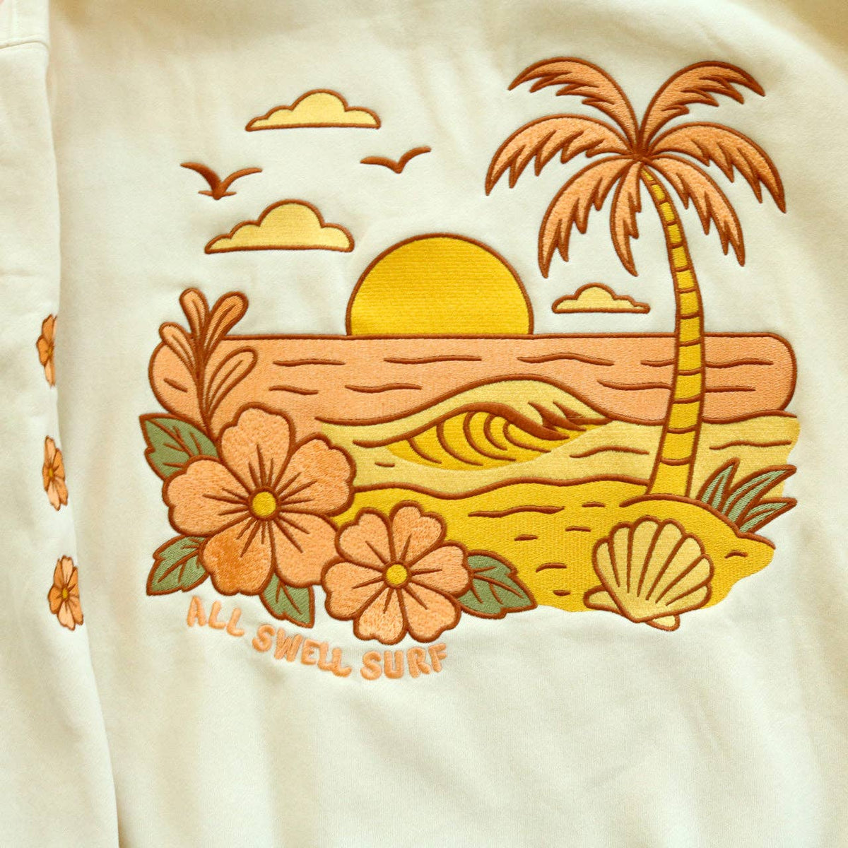 Sunset Embroidered Hoodie All Swell Surf