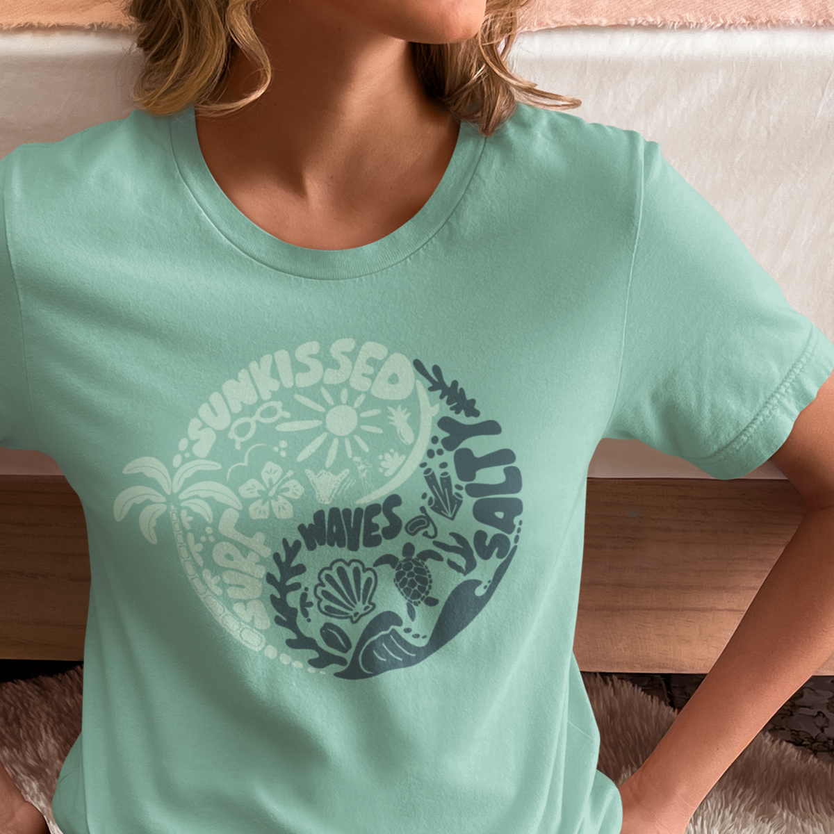 Sunkissed Yin Yang | Lightweight T-Shirt