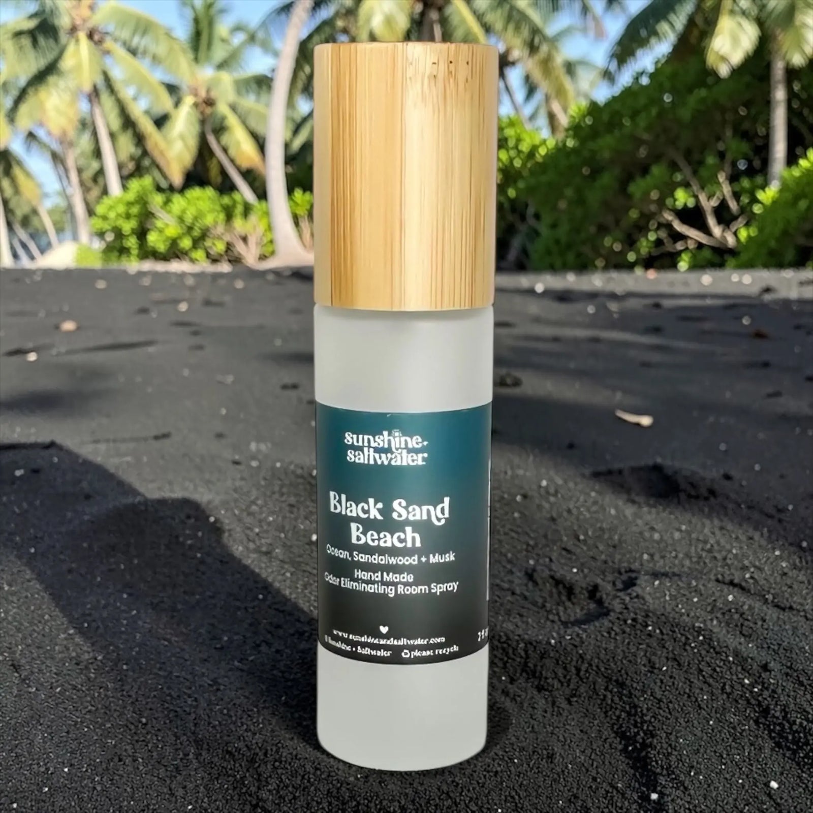 Black Sand Beach ocean sandalwood and musk Room + Car Spray by Sunshine + Saltwater