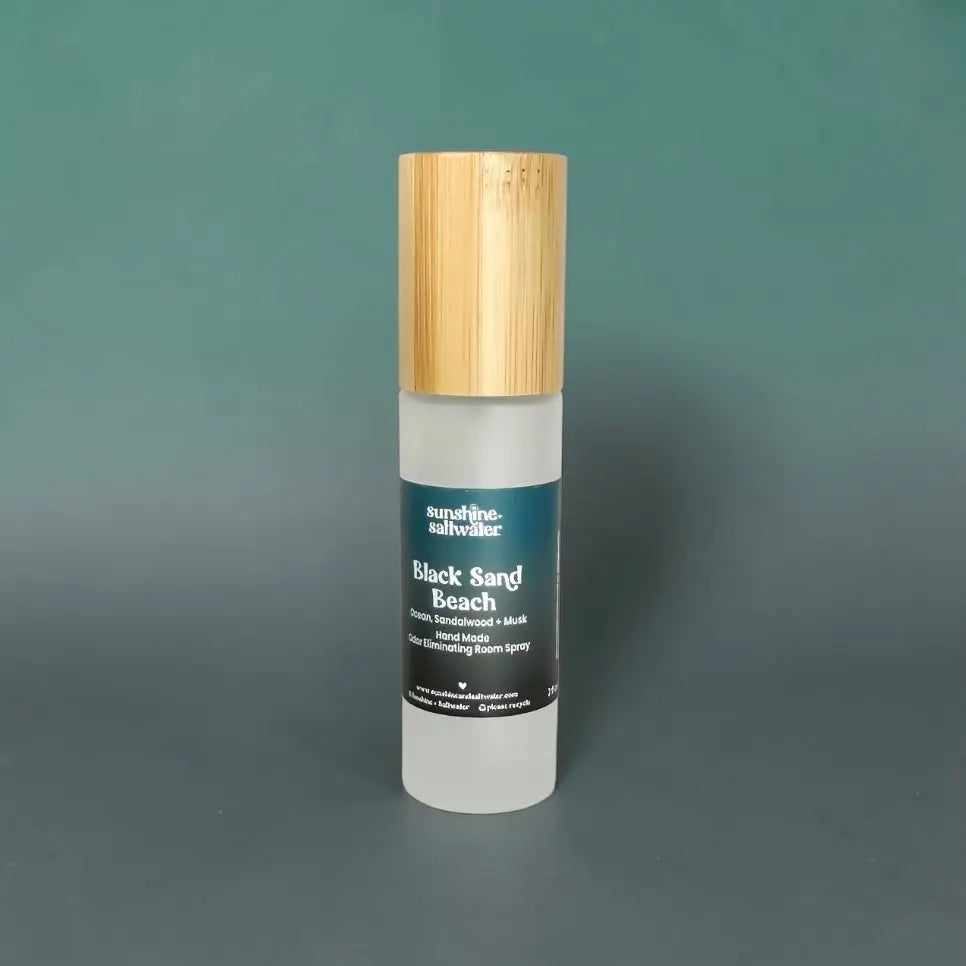 Black Sand Beach ocean sandalwood and musk Room + Car Spray by Sunshine + Saltwater