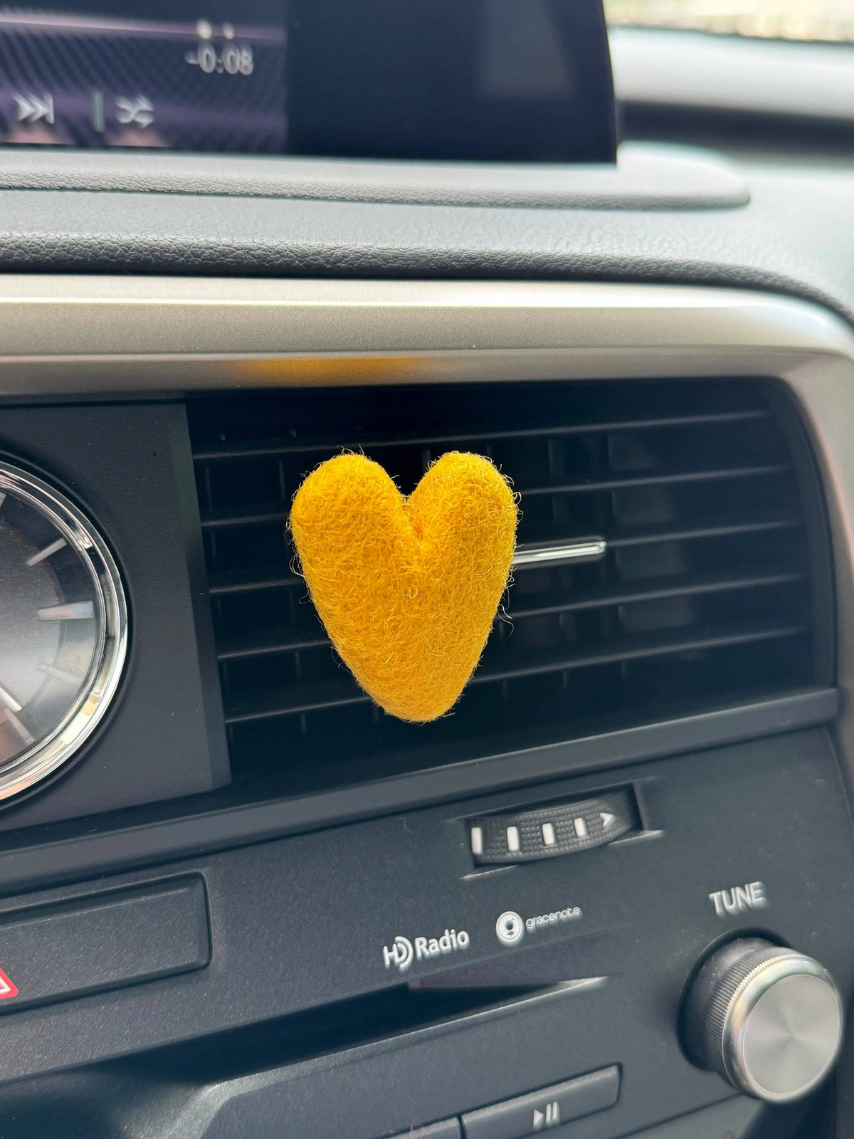 Felt Vent Clip - Heart