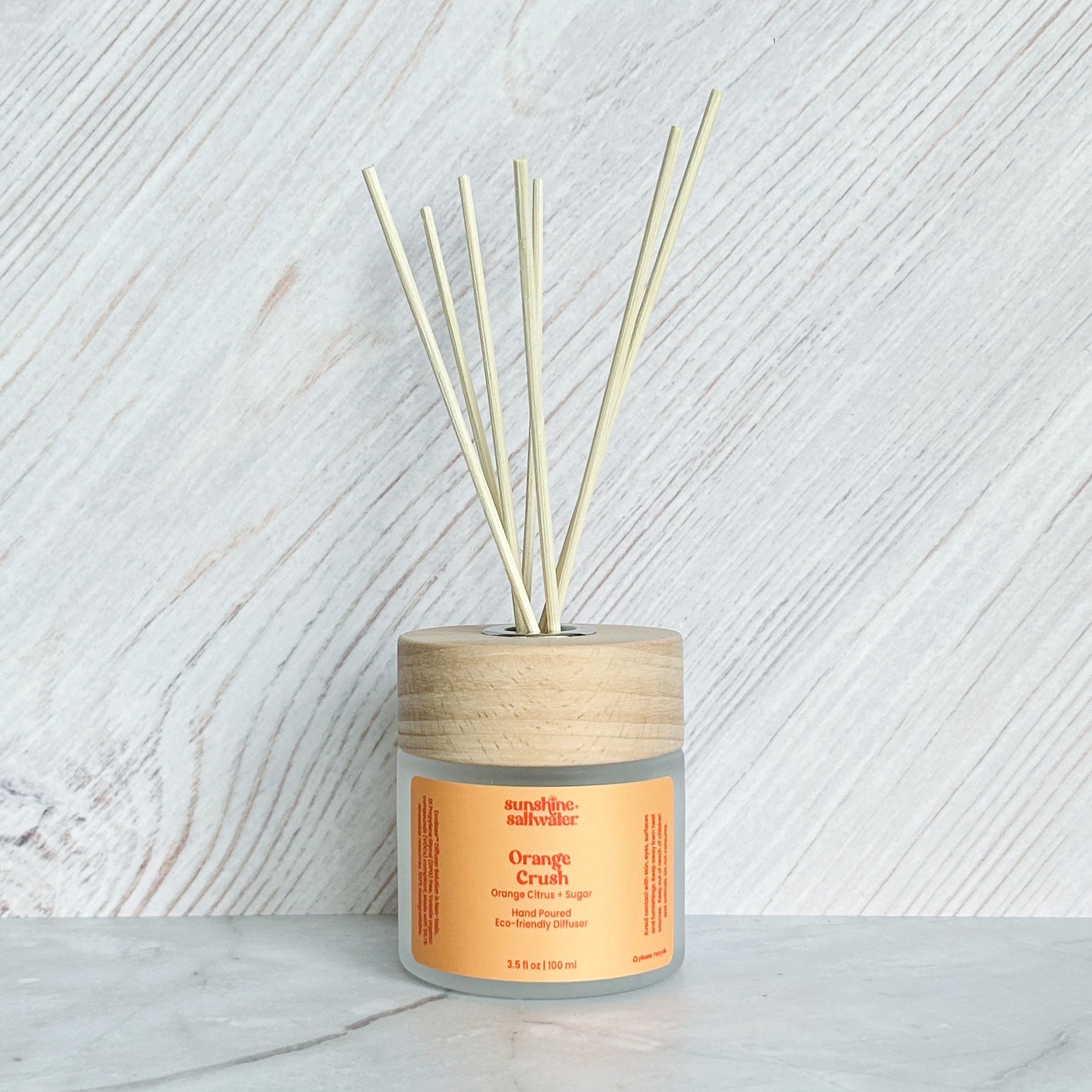 orange citrus reed diffuser gift bag for beach lovers