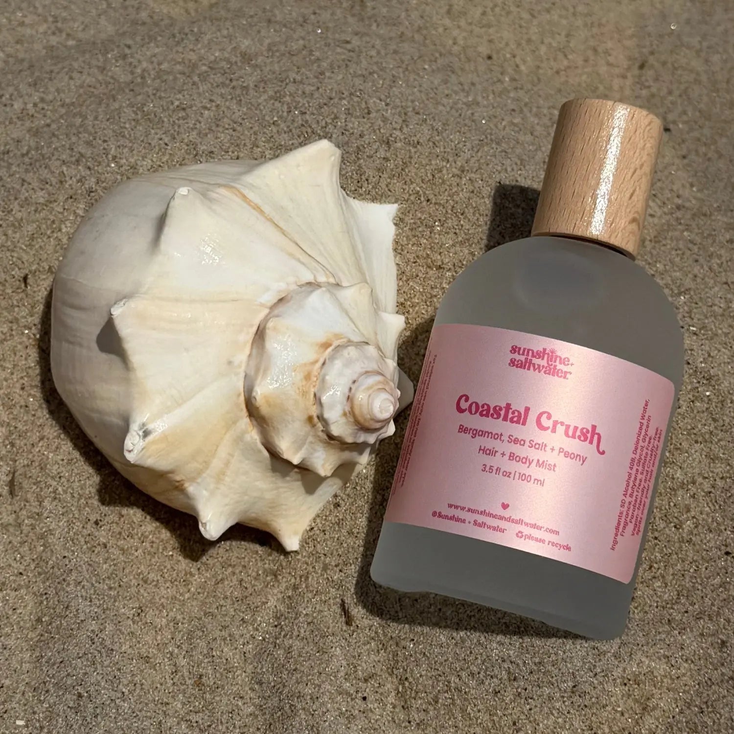 Coastal Crush Hair + Body Mist with bergamot, sea salt and peony fragrance