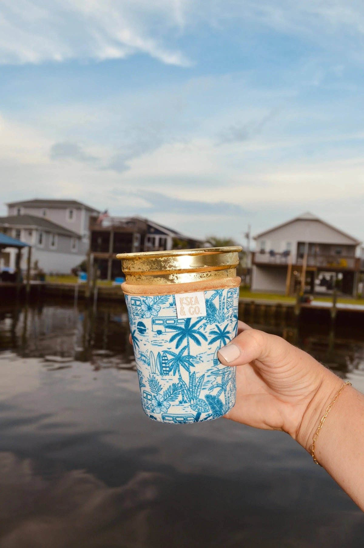 Iced Coffee Drink Sleeve - Palm Beach
