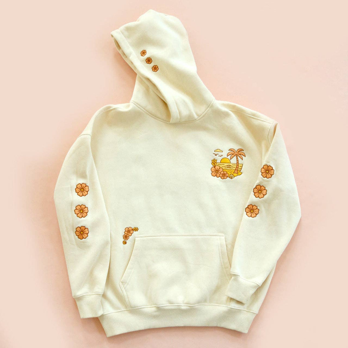 Sunset Embroidered Hoodie All Swell Surf