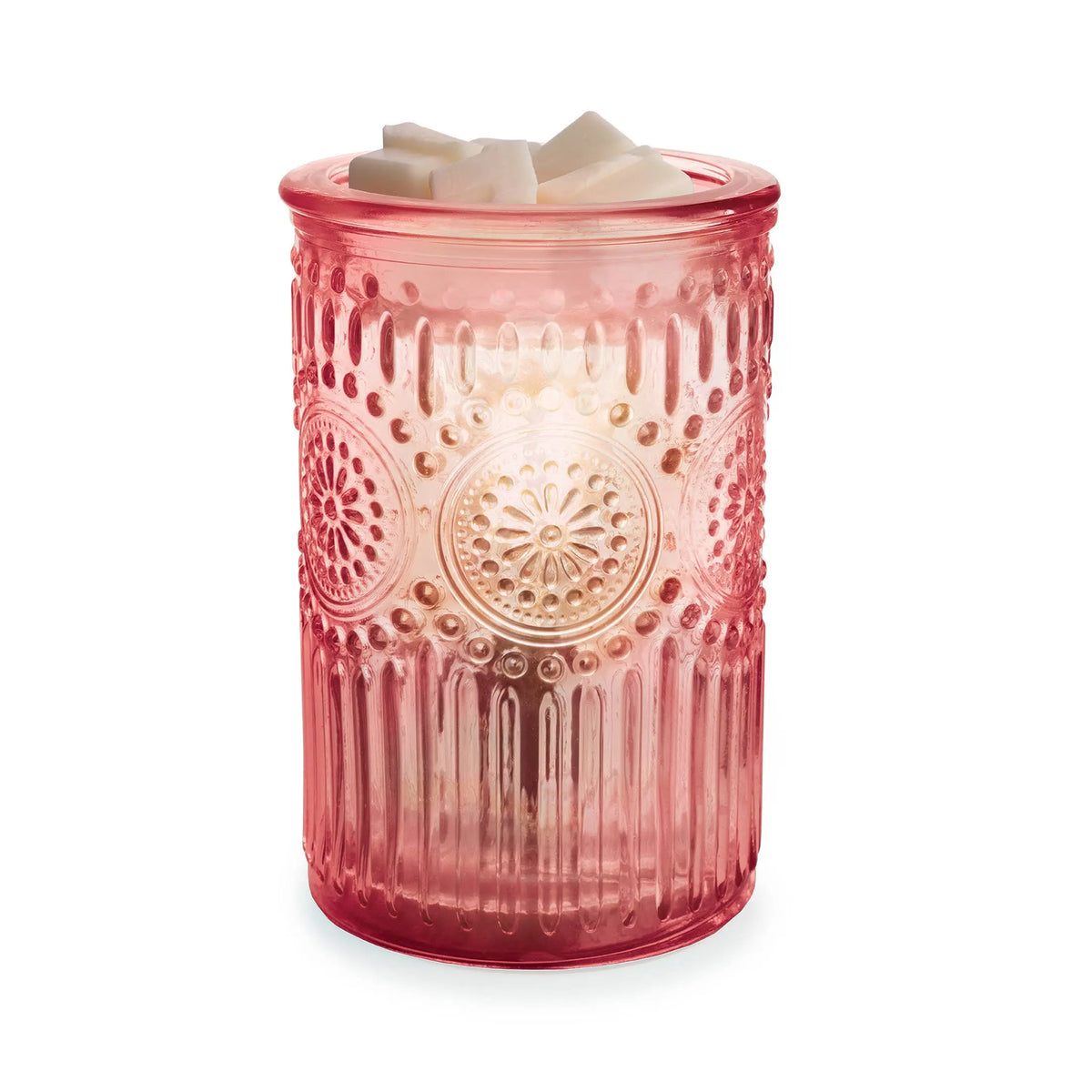 Wax Warmer - Pink Vintage Parisian Glass