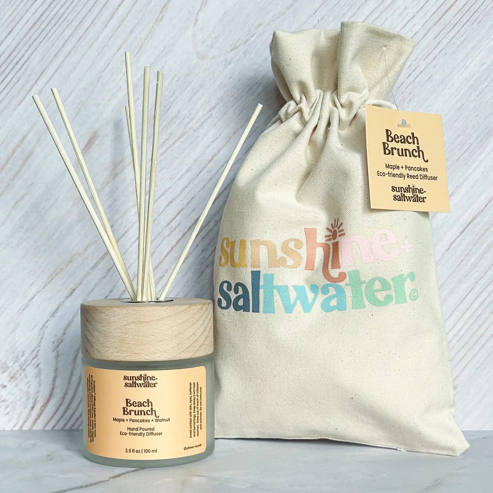 maple syrup reed diffuser smells like a beach brunch