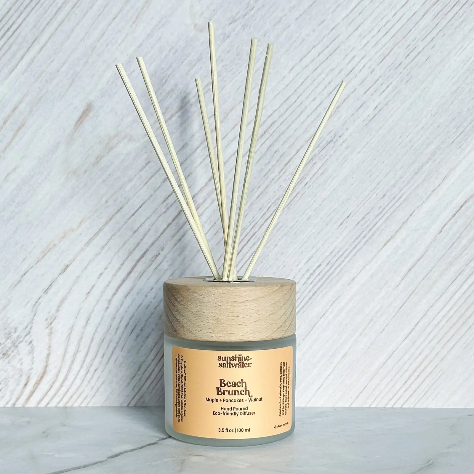 maple syrup reed diffuser smells like a beach brunch