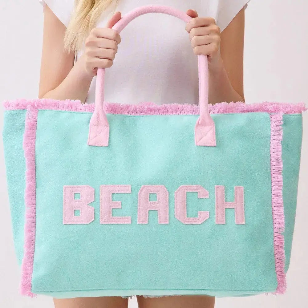 Solid Beach Bag Sunshine + Saltwater