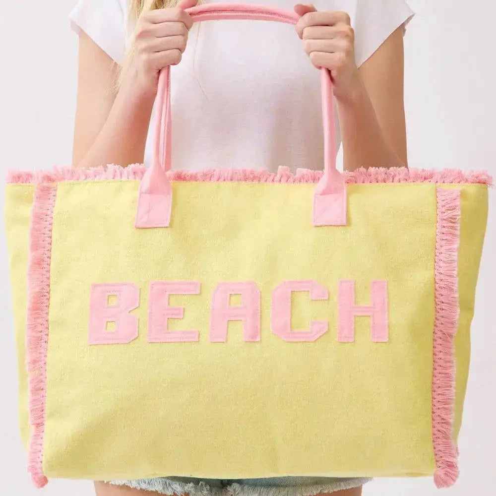 Solid Beach Bag Sunshine + Saltwater