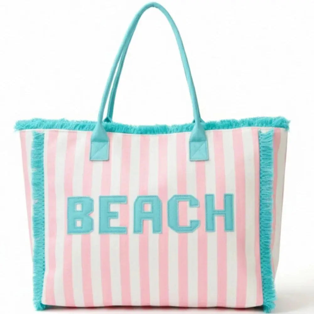Striped Beach Bag