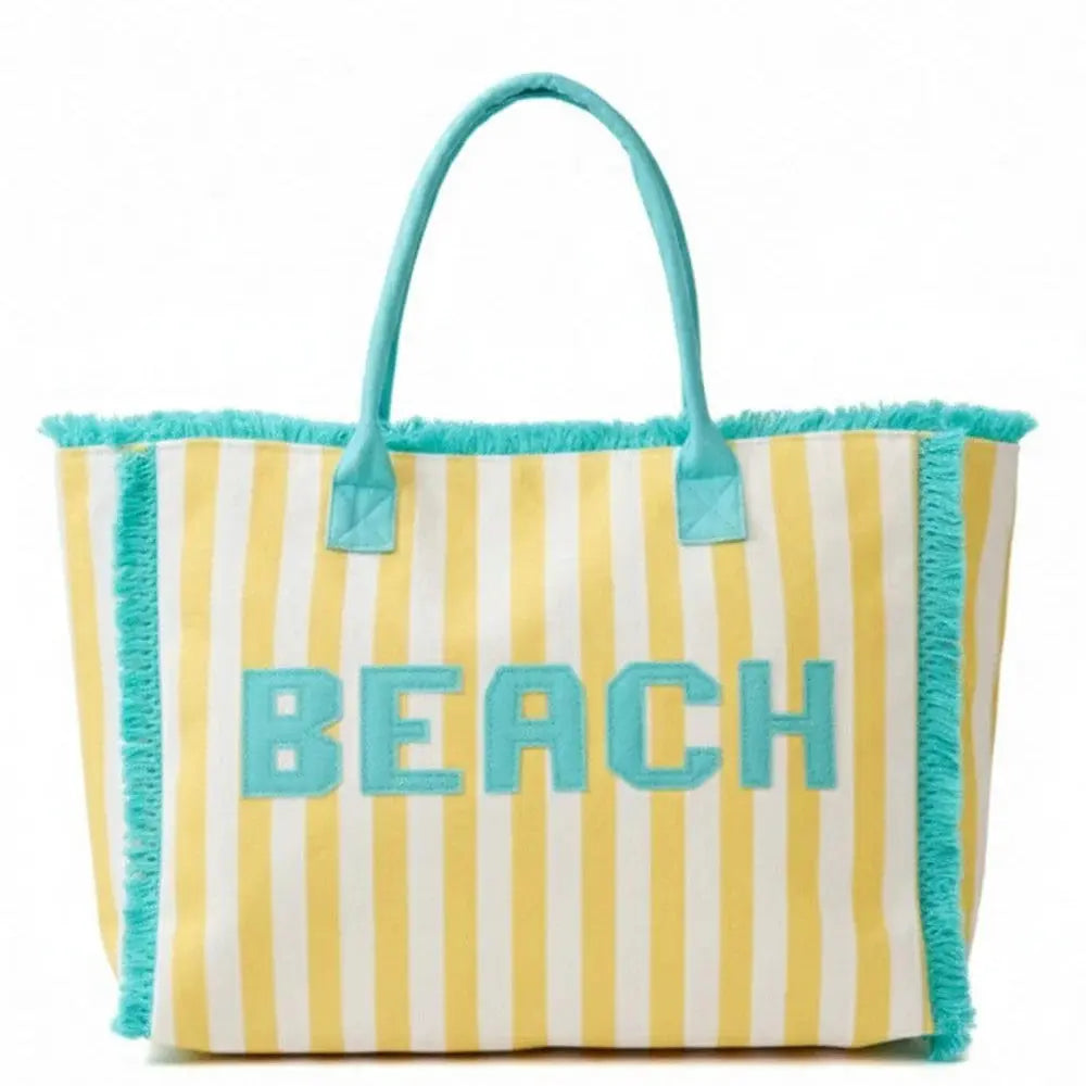 Striped Beach Bag