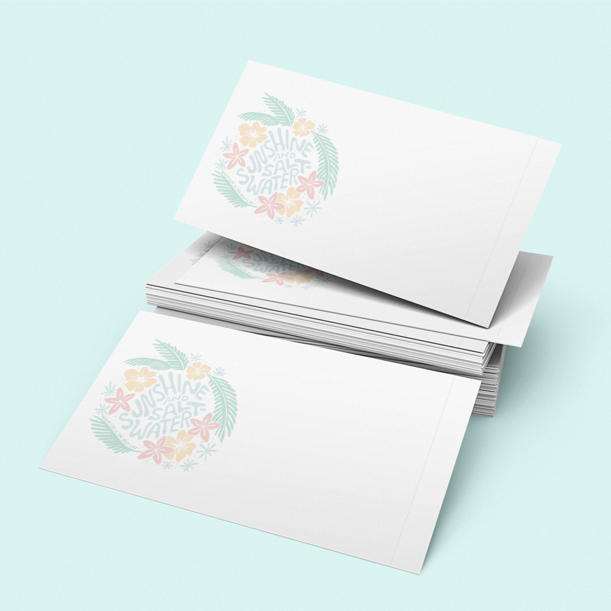 Tropical Itty Bitty Cards