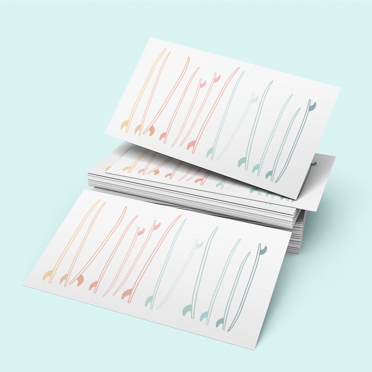 Itty Bitty Cards Surfboards