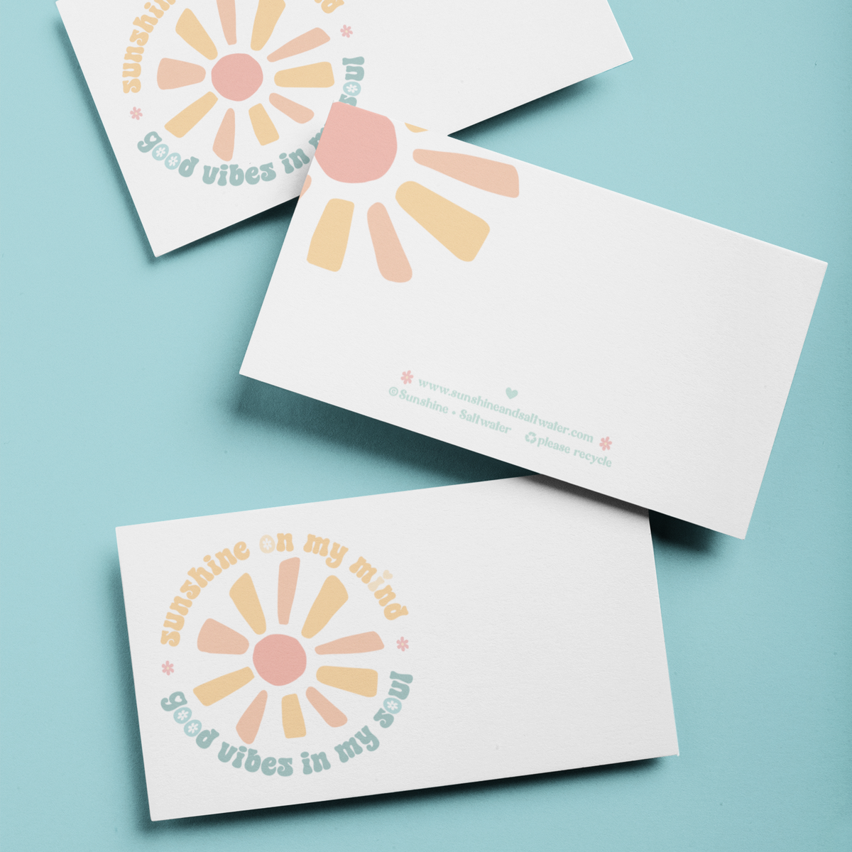 Sunshine + Good Vibes | Itty-Bitty Card PACK