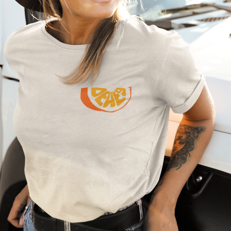 Dewey Orange Crush | Wave-Washed T-Shirt