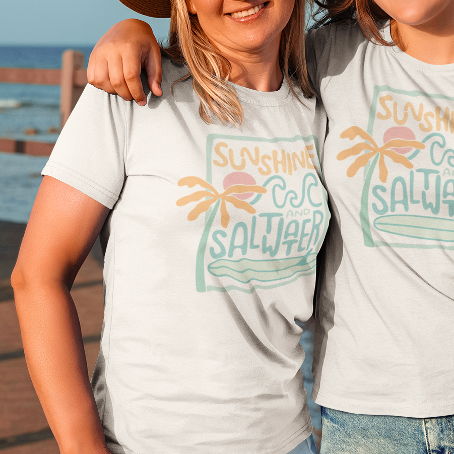 Surfside Palm Surf Tee