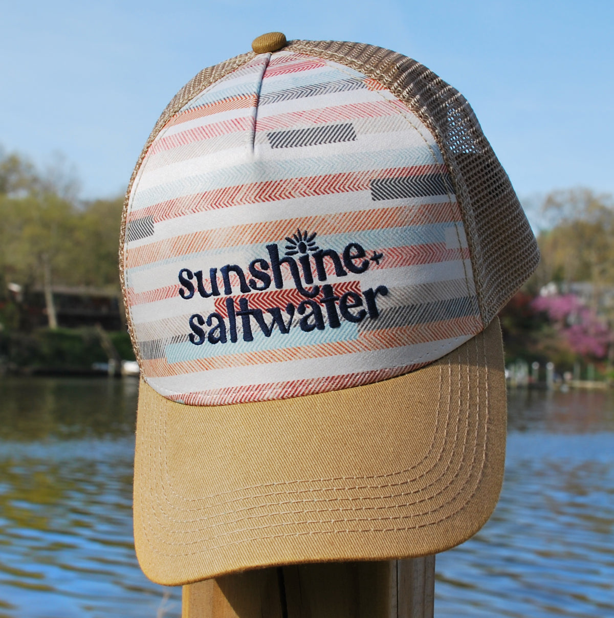 Sunshine + Saltwater Beach Stripes Hat