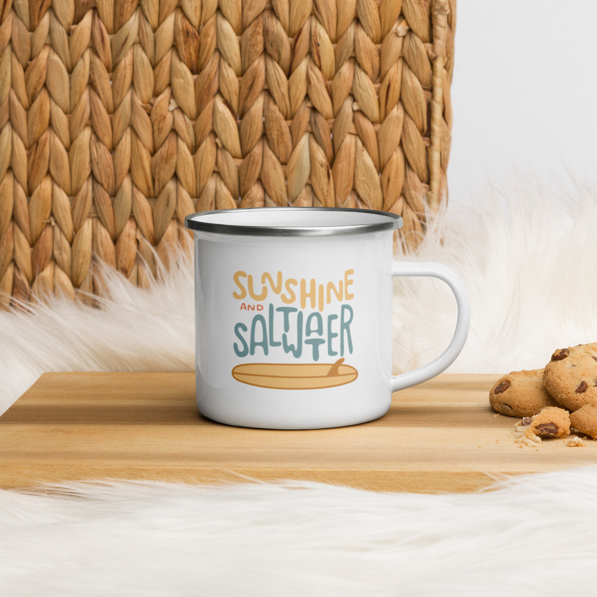 Sunshine + Saltwater + Palm Surf | Camping Mug